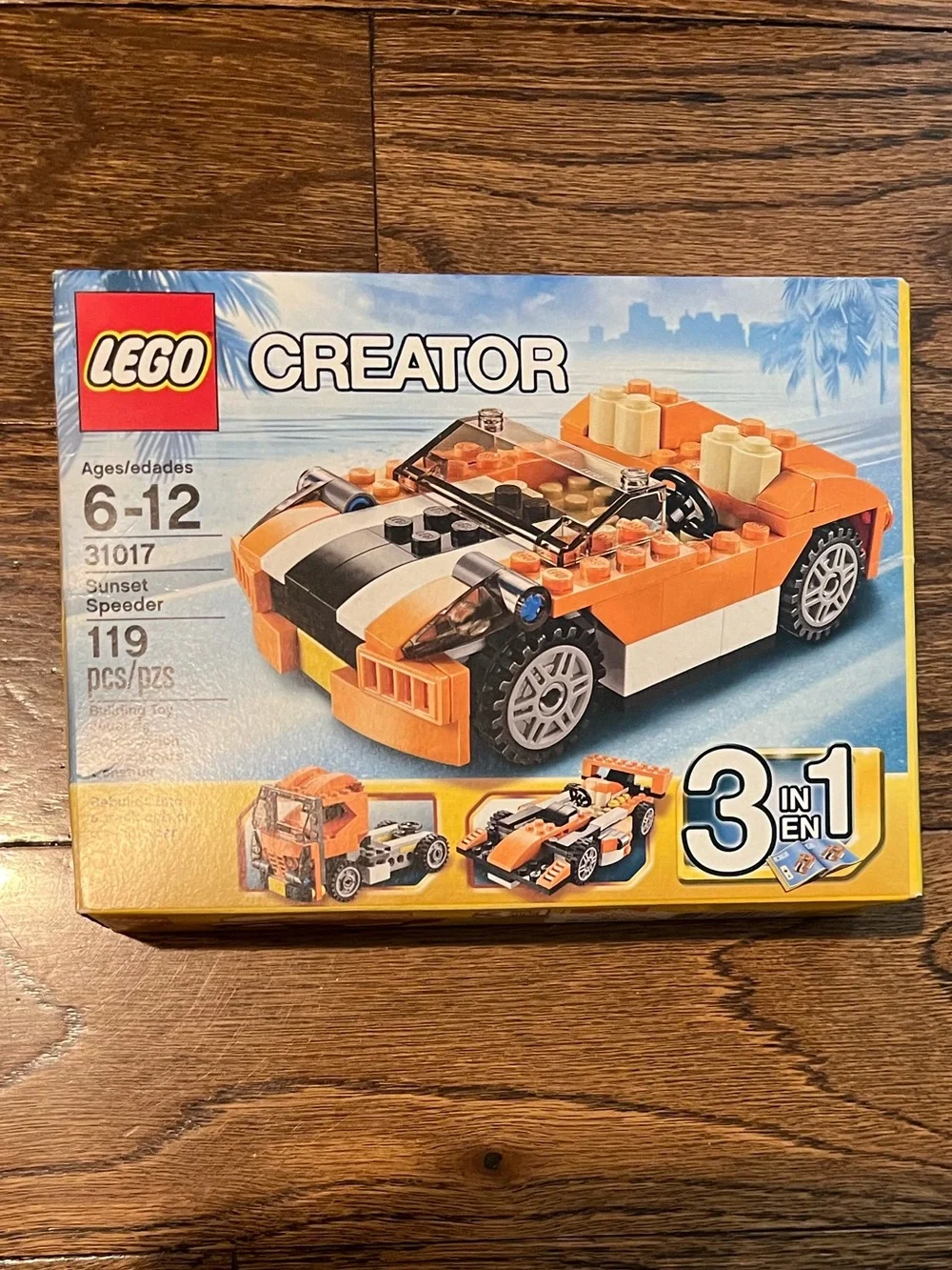 New in sealed box Lego Orange White Black Creator Sports Racer